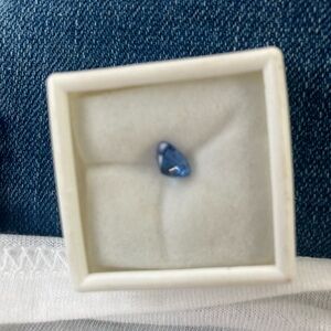 Blue Heart-Shaped Sapphire Gemstone